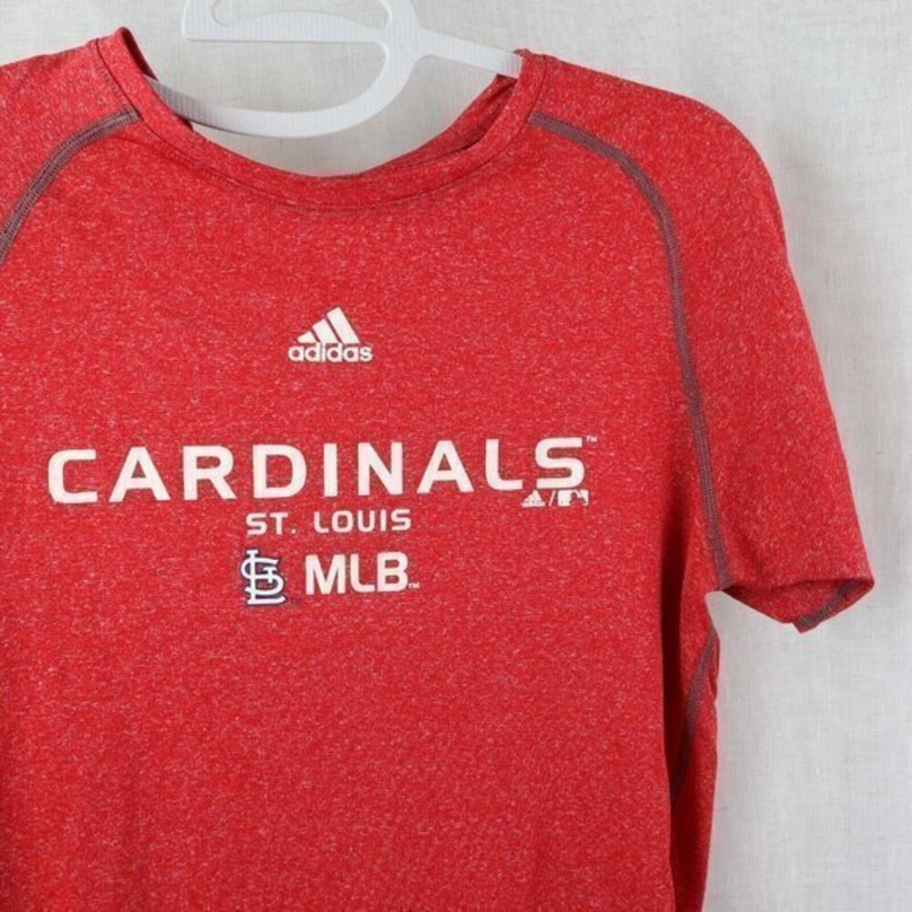 Kids Adidas St Louis Cardinals T Shirt MLB Boys Girls Baseball Youth Large Top